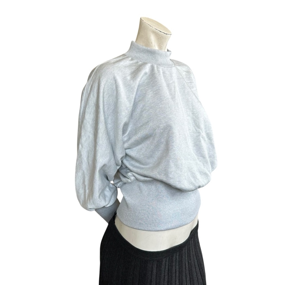 Opening Ceremony Icy Grey Mockneck Pullover Dolman Sleeve Sweater Top Size Small - Picture 5 of 12